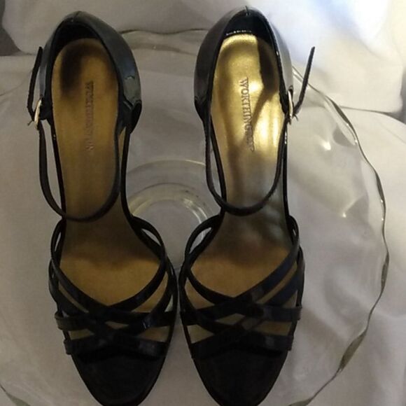 Sexy shiny‎ black Worthington heels - Picture 8 of 11